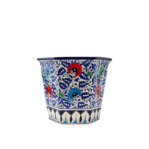 Ceramic Floral Large Planter (M-C)