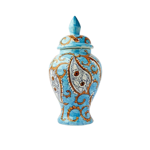 Ceramic Floral Special Mold Jar MLV - I