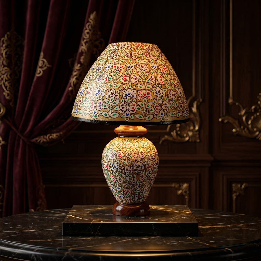 Delicate Floral Pattern Table Lamp – Luxury Decorative Lamp