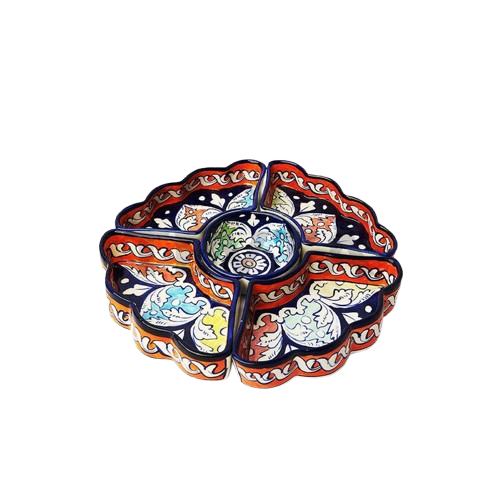 Handcrafted Decorative Plate (04 Compartments)