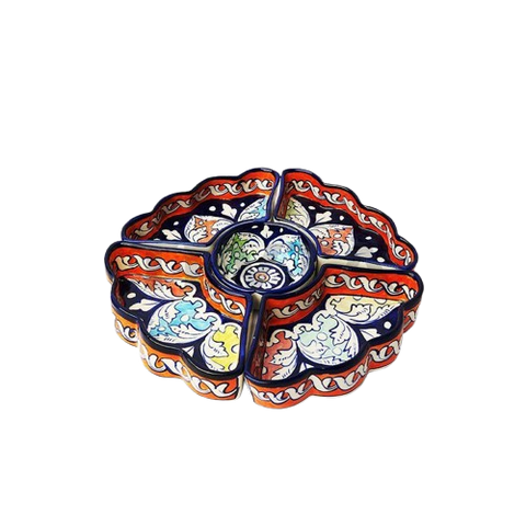 Handcrafted Decorative Plate (04 Compartments)