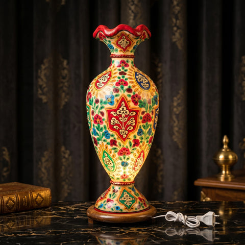 Blue Pottery Camel Lamp – Luxury Artisan Table Lamp