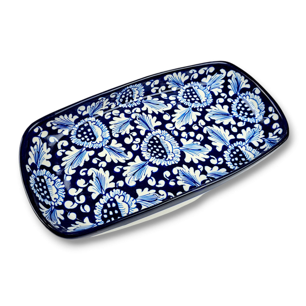 Blue Flower Large Serving Dish