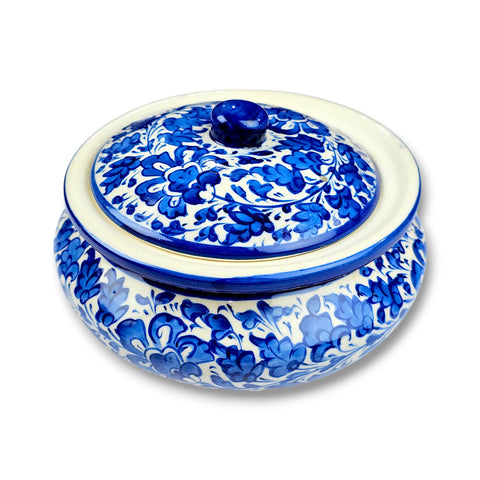 Serina Blue Large Handi with Lid
