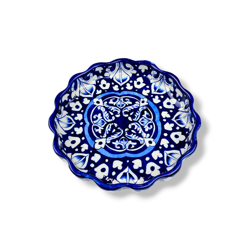 Blue Celico Round Serving Dish