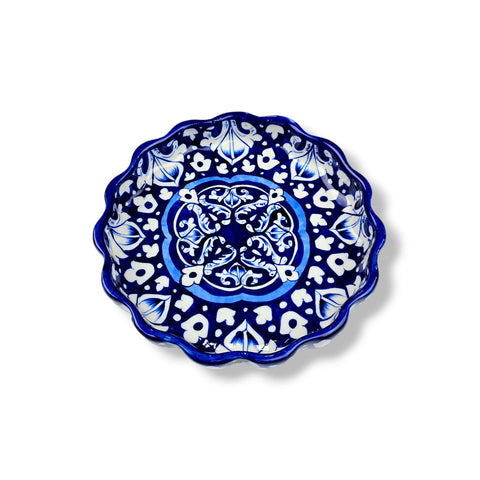 Blue Celico Round Serving Dish