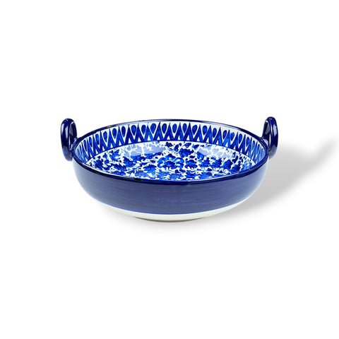 Serina Blue Large Ceramic Karahi