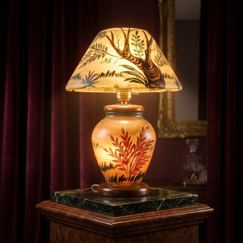 Nature Scene Table Lamp – Luxury Decorative Lamp