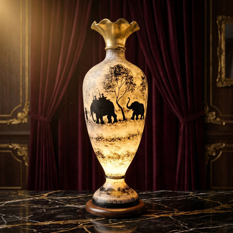 Safari Silhouette Artisan Lamp – Heritage Luxury Edition