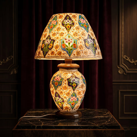Floral Heritage Table Lamp – Premium Artisan Collection