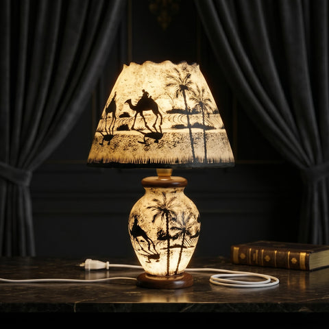 Desert Camel Silhouette Lamp – Luxury Artisan Table Lamp