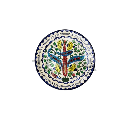 Decorative Plate (Iznik Art with Flower Design)