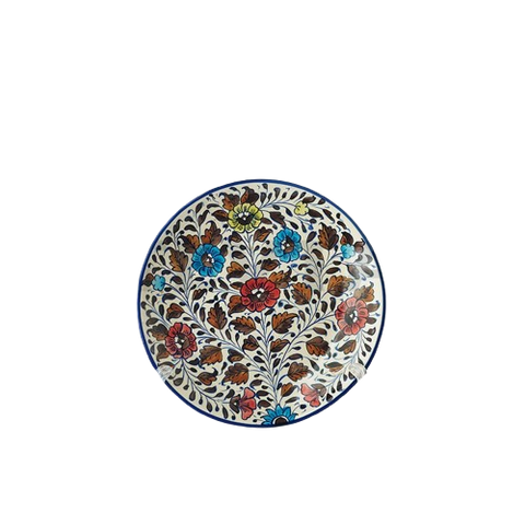 Handmade Ceramic Floral Dinner Plate (MC-10)