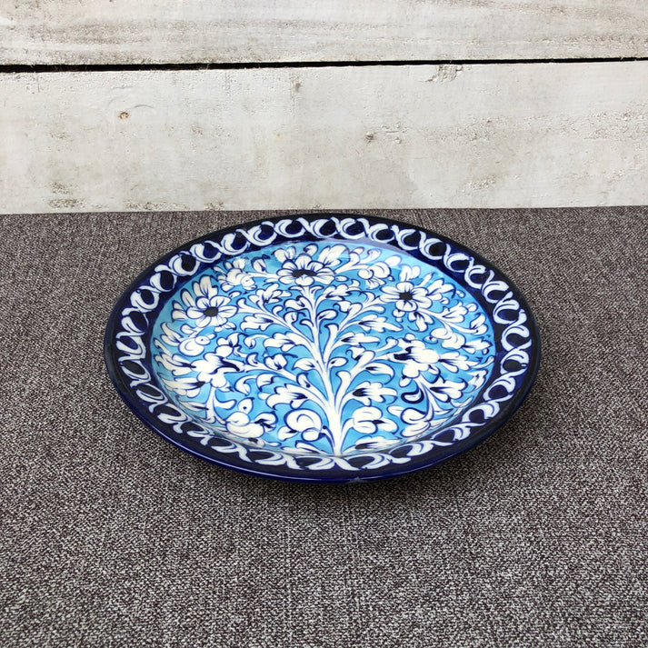 Blue Flower Quarter Plate