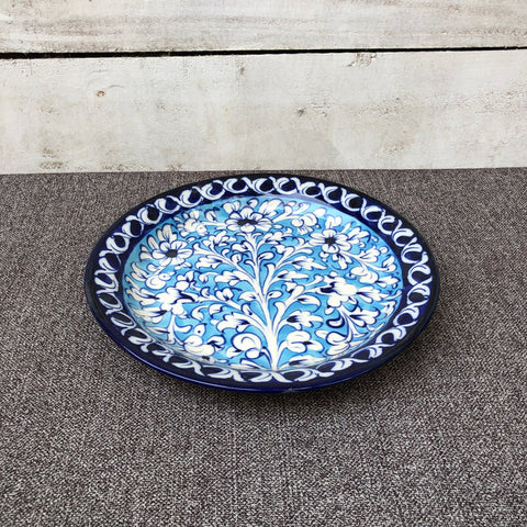 Blue Flower Quarter Plate