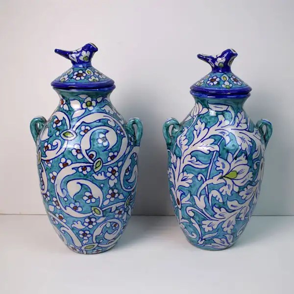 Blue Pottery Flower Vase