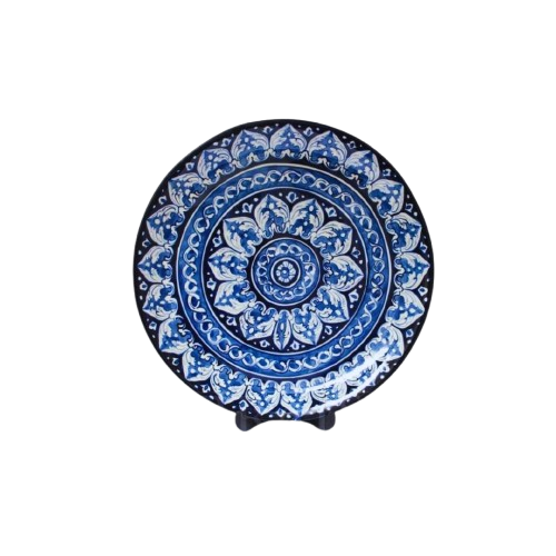 Blue Pottery Table Decor Platter