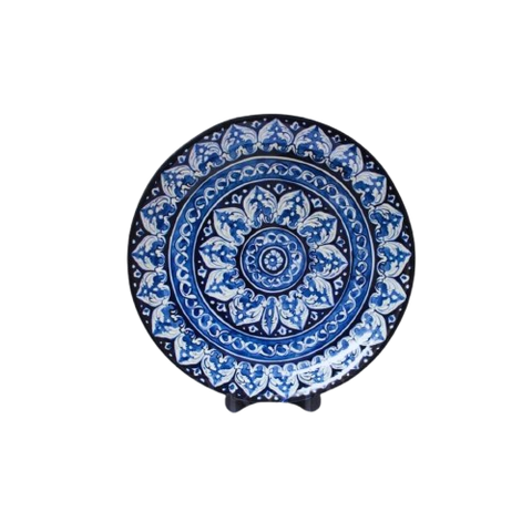 Blue Pottery Table Decor Platter