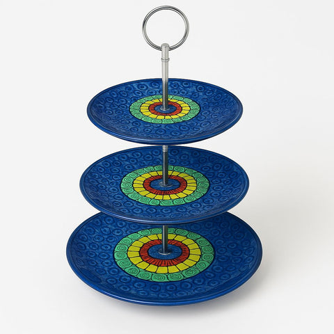 3-tier ceramic cake stand