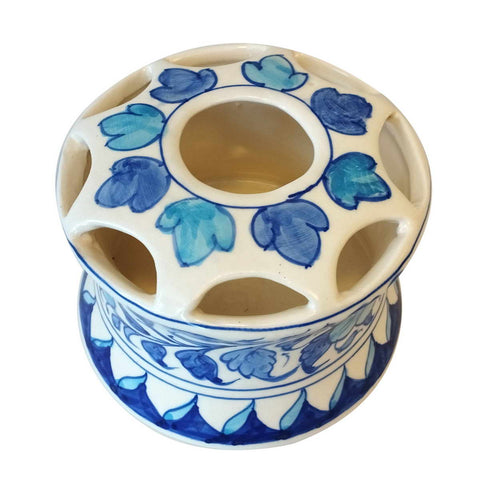Blue Pottery Brush Holder
