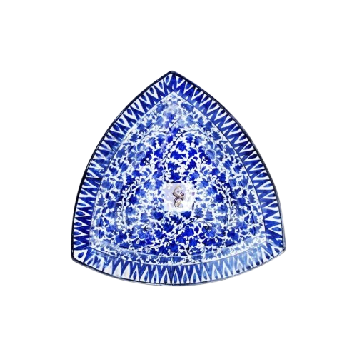 Blue Pottery Triangle Platter – 03