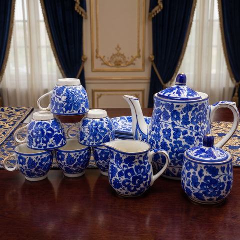 Serina Blue Tea Set