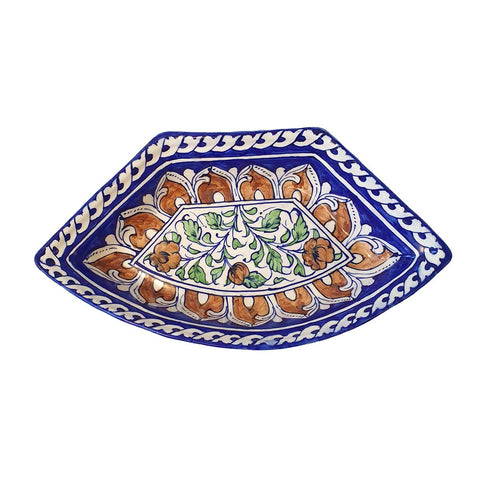 Blue Pottery Italian Dry Fruit Dish