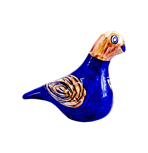 Blue Pottery Pigeon