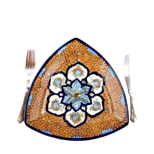 Blue Pottery Triangle Platter – 07