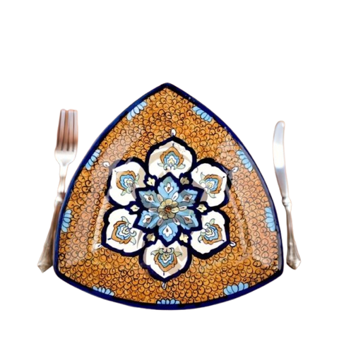 Blue Pottery Triangle Platter – 07