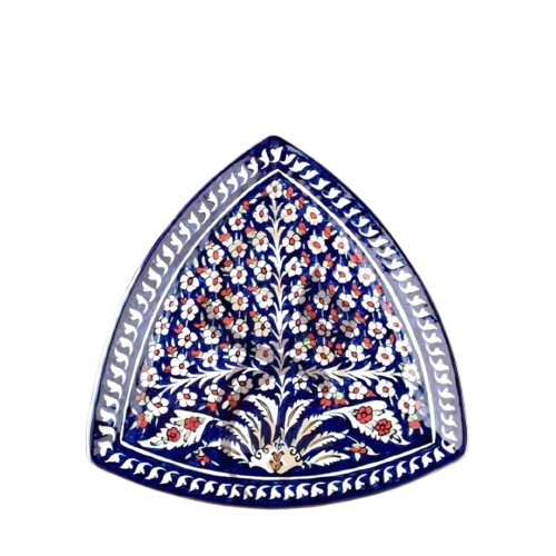 Blue Pottery Triangle Platter – 05