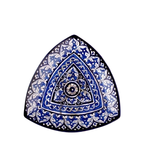 Blue Pottery Triangle Platter – 06