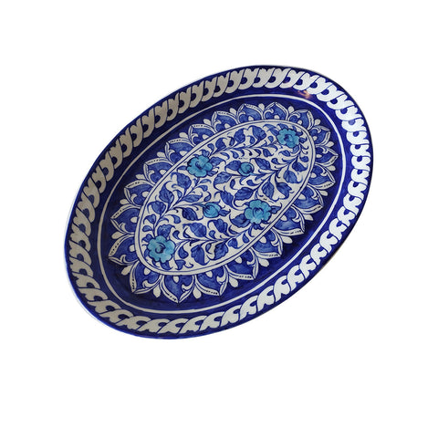 Blue Pottery Rice Dish