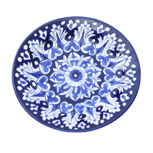 Iconic Blue Dinner Plate| 10 inches|Single plate