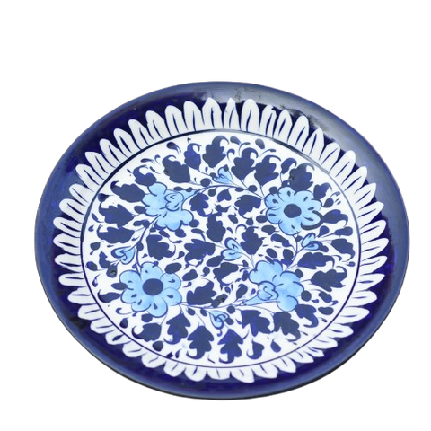 Floral White Dinner Plate| 10 inches| Single Plate