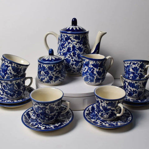 Serina Blue Tea Set